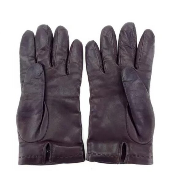 Gucci gloves Brown Gold Woman Authentic Used - Picture 2 of 14